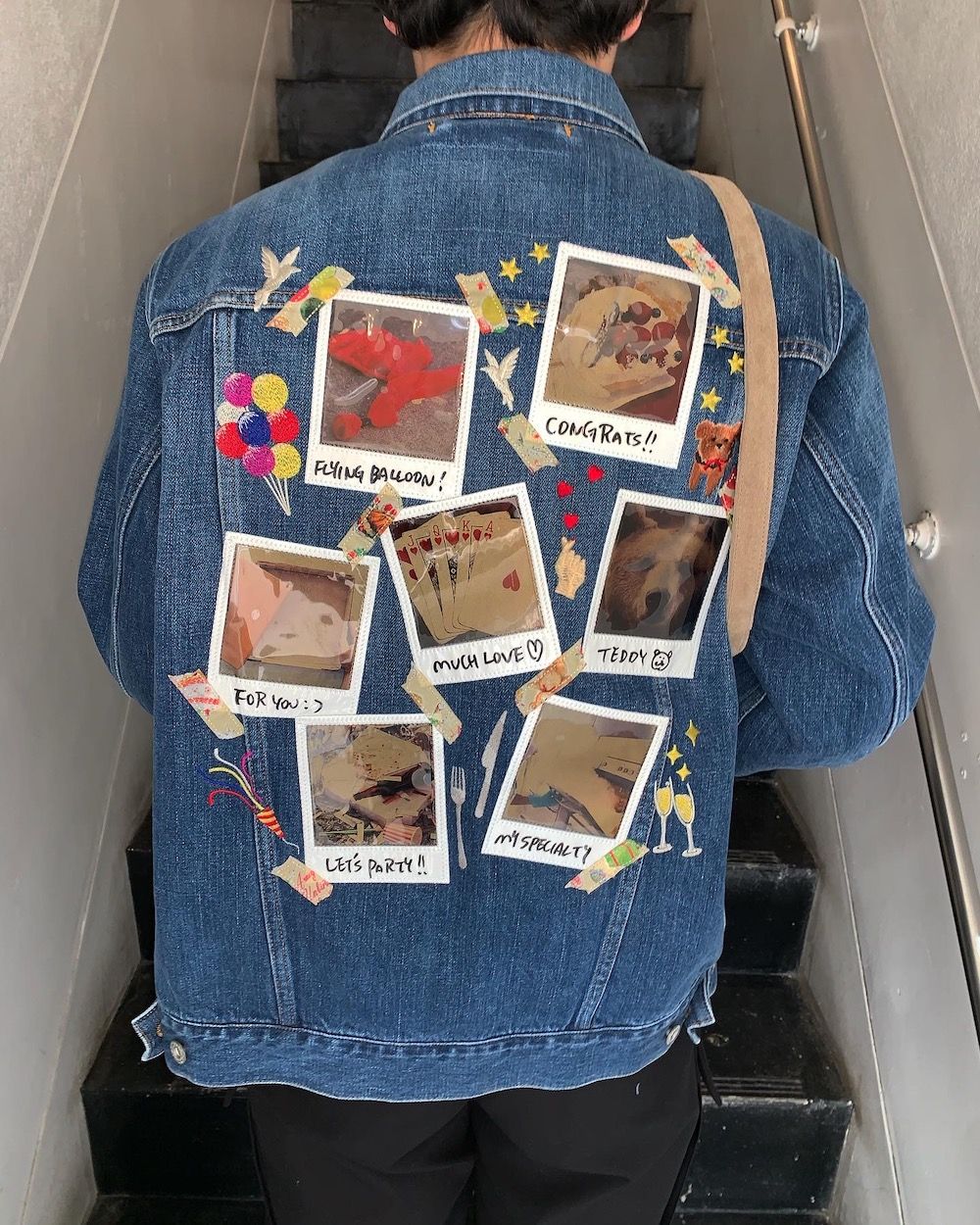 doublet MEMORIAL POLAROID DENIM JACKET(21SS06BL115) style. 2021.03.29.