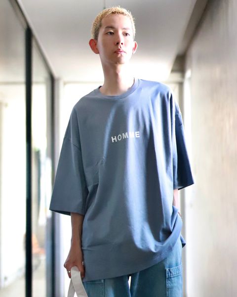 COMME des GARCONS HOMME コムデギャルソンオム 23AW 綿天竺ロゴプリントTシャツスタイル