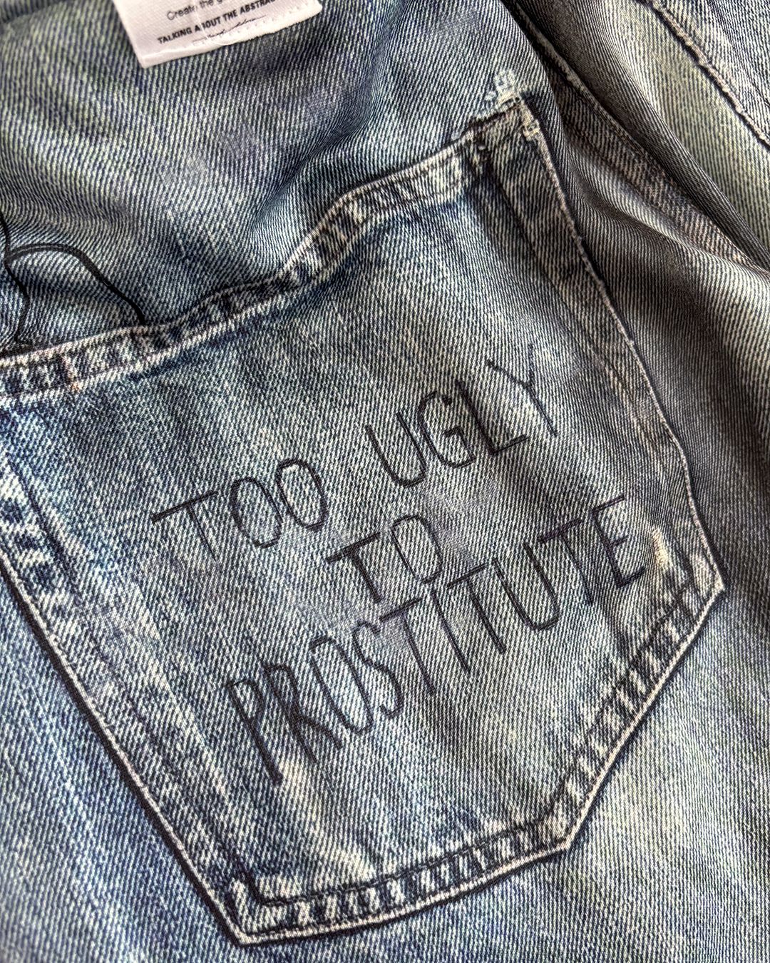 トーキングアバウト ジ アブストラクション 26SS フレアパンツ PRINT FLARE PT(26SS-PT-003)DENIM新作発売！