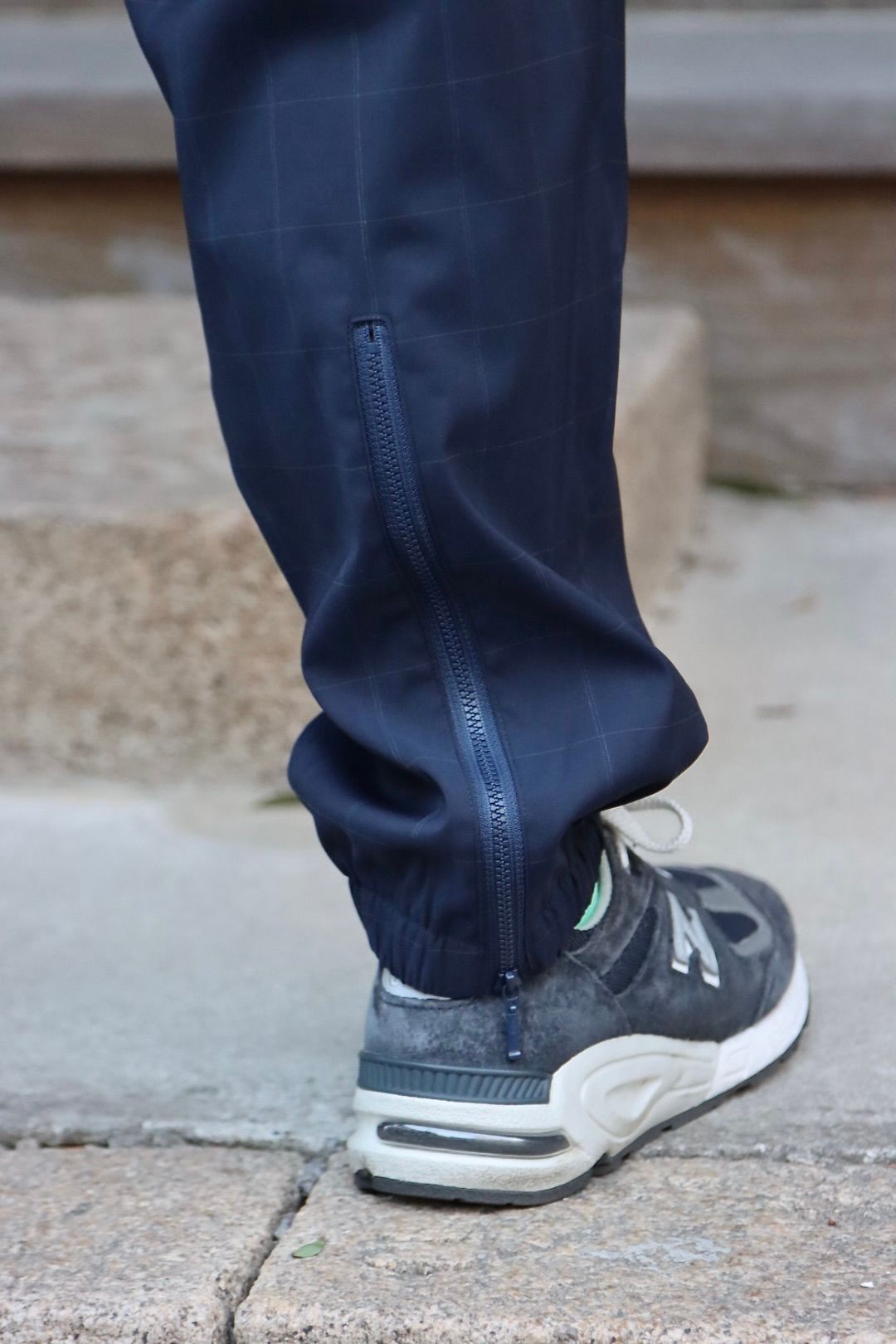 is-ness×NEAT LORO PIANA SPORT FABRICS PANTS"NAVY"イズネス22SS