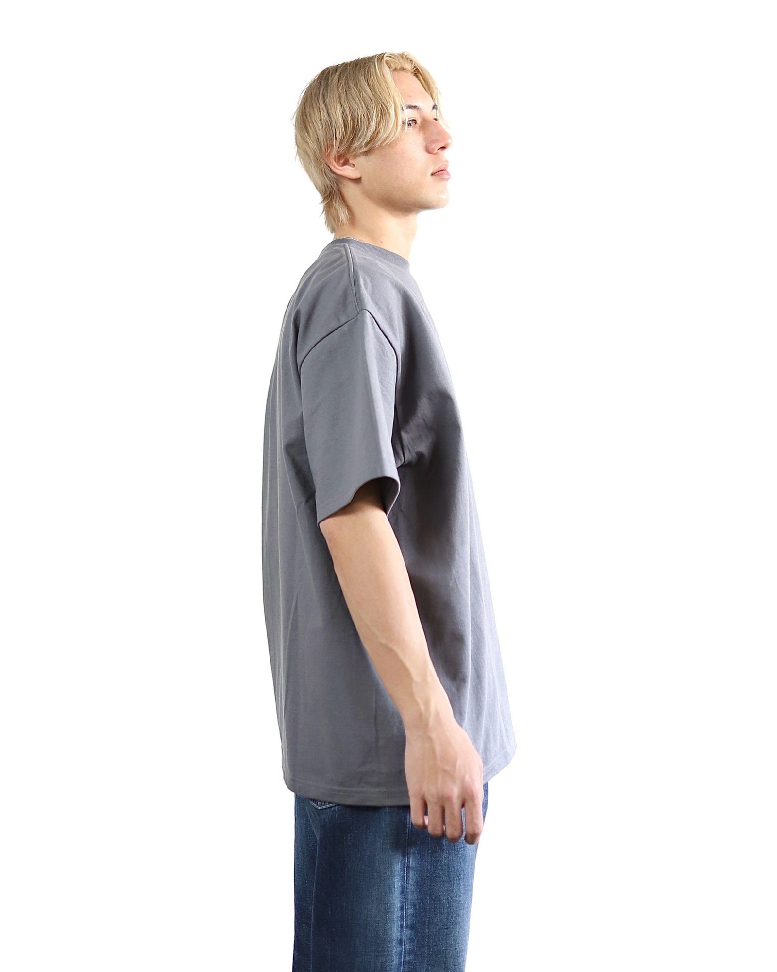 グラフペーパー24SS Heavy Weight S/S Oversized Tee (GRAY)style 2024.3.15