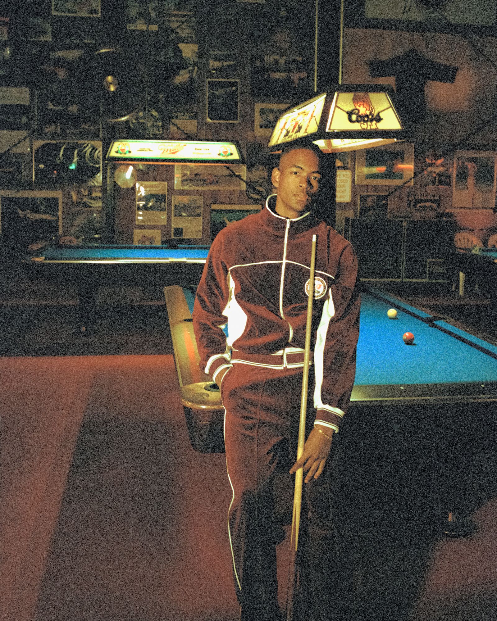 セントマイケル25SS ラストマンコラボ VELOUR LM_TRACK JACKET(SM-HR8-0000-C34)BURGUNDY☆2月22日(土)発売！