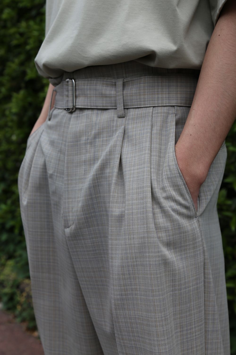 YOKE SIDE OPEN COUBLE-BREASTED JACKET(YK21SS0193J) style. 2021.04.23.