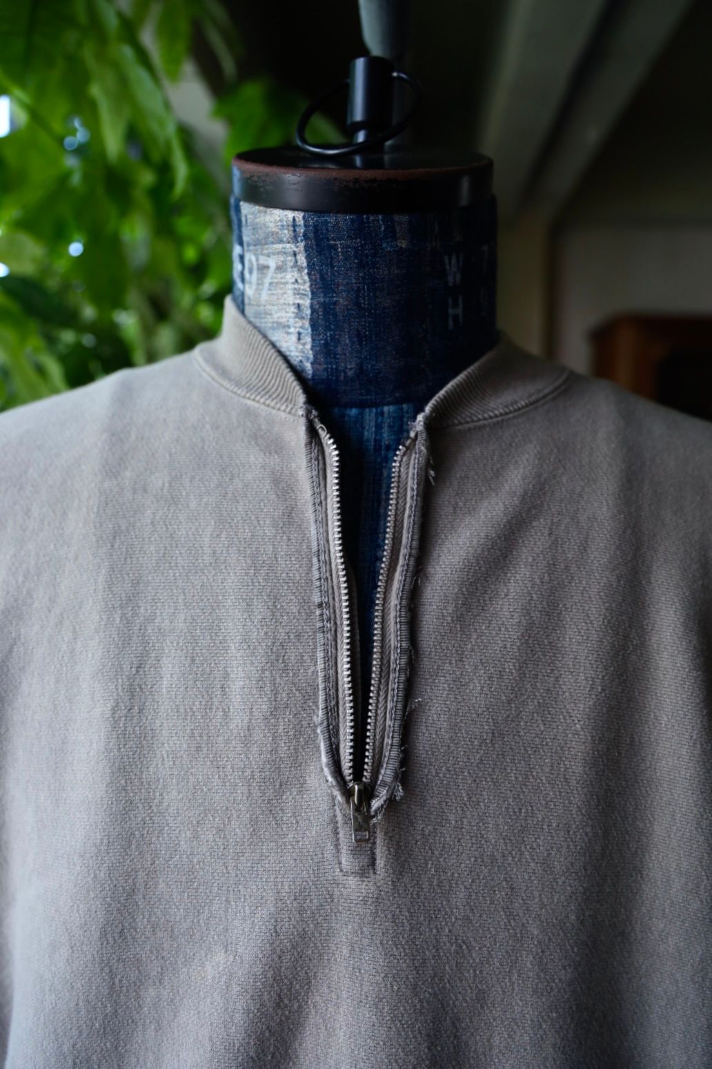 アプレッセ 2025 STYLE2 Vintage Half Zip Rib Collar Sweatshirt(25AAP-05-07)GRAY☆8月23日(土)発売！
