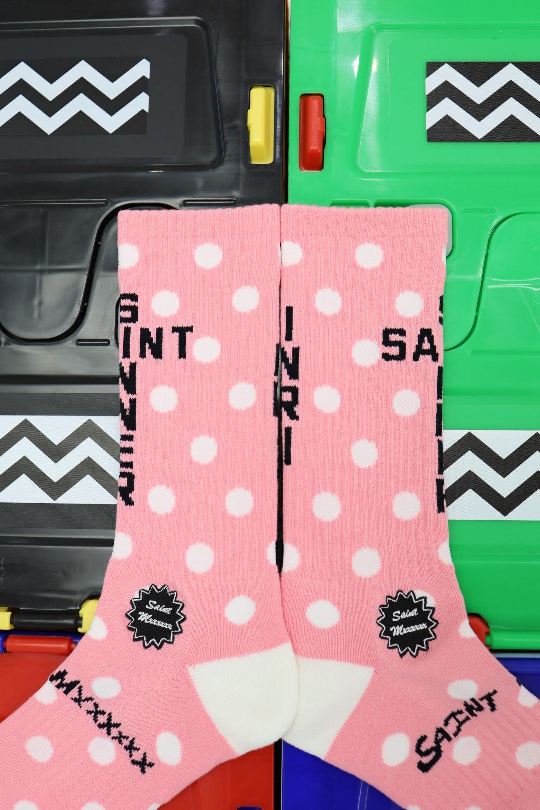 セントマイケル 26SS DOT SOCKS(SM-MK8-0000-105)PINK+WHITE★1月10日(土)発売！