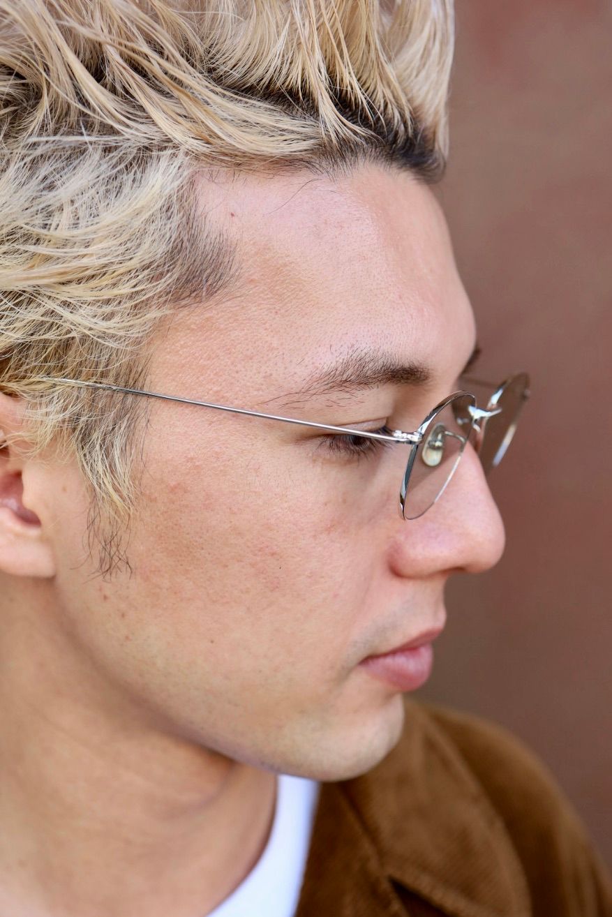 ノチノオプティカル KOUGETSU NOCHINO-N13 #2 PLUTINUM SILVER × GREY GREEN to D.GREY (調光モデル)