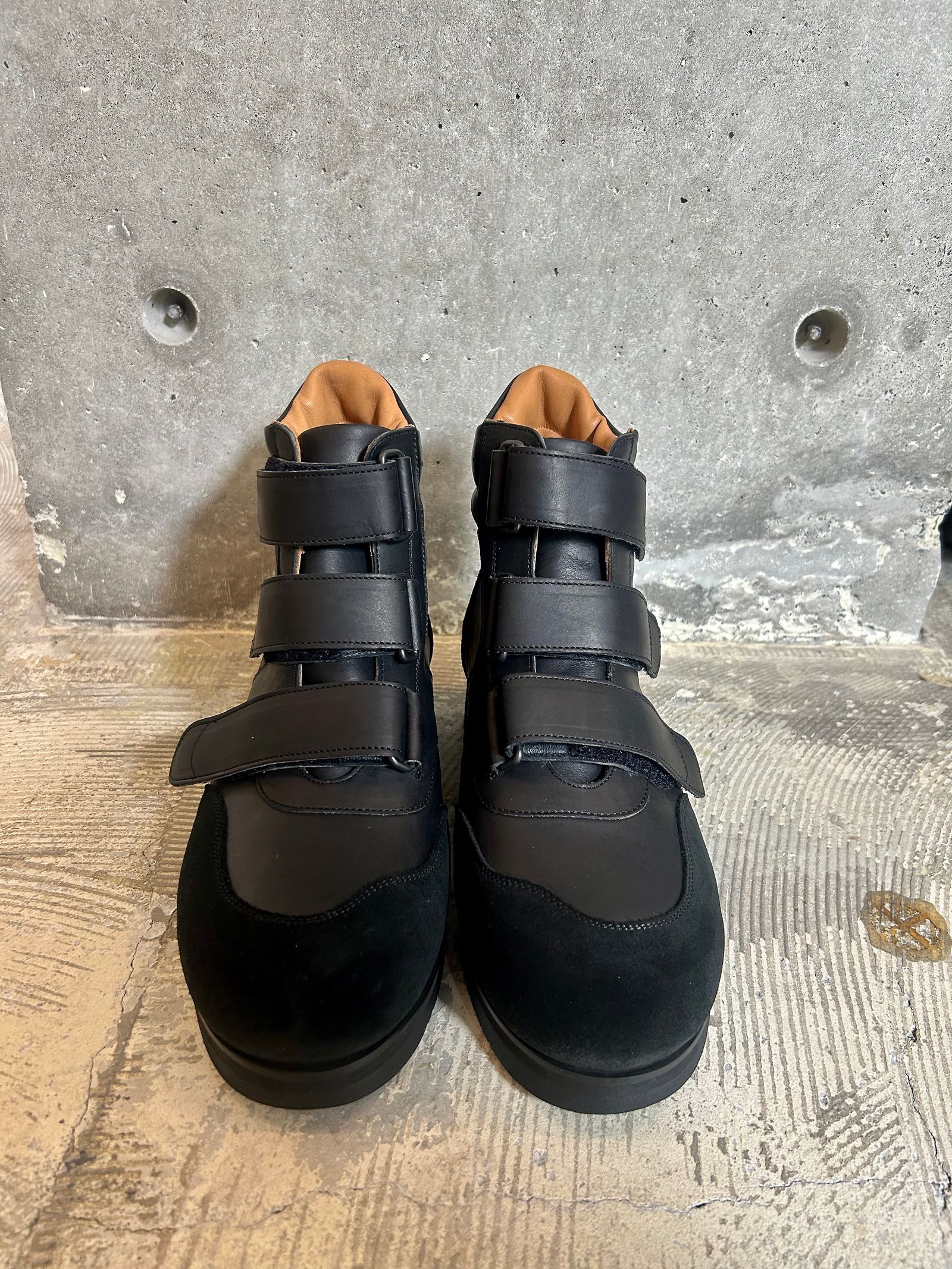 FOOTWORKSフットワークス ジャーマンミリタリーパイロットトレーナーシューズGerman Military Pilot Trainer Shoes(F04-0001_M)BLACK