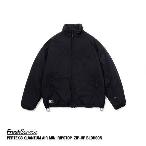 フレッシュサービス PERTEX® QUANTUM AIR MINI RIPSTOP ZIP-UP BLOUSON(FSC253-30195)BLACK★10月18日(土)発売！
