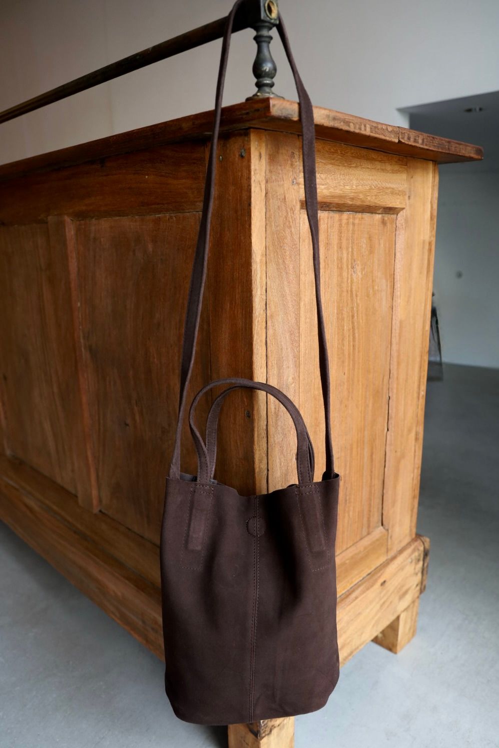 Morphee / モルフェトートバッグ2WAY SMALL TOTE(SHORT)SUEDE[DARK CHOCO]☆新作発売！