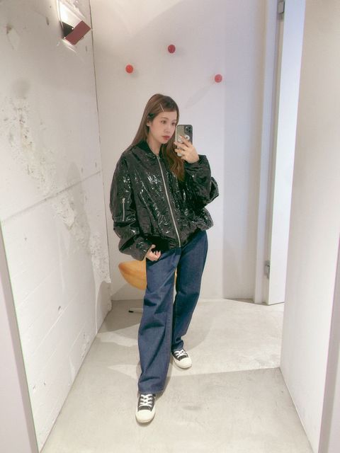 YOKE 新作RUBBER HAND PAINTED BOMBER JACKET style.2024.8.23