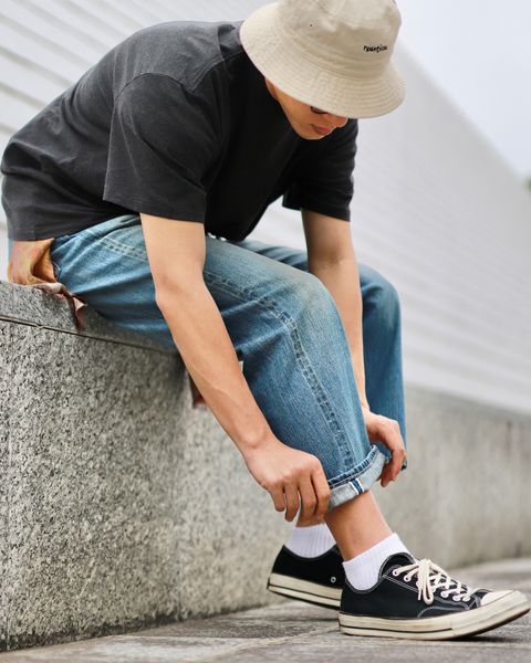 A.PRESSE No.2 Washed Denim Pantsスタイル