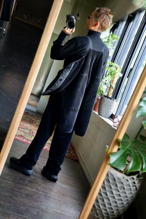 Graphpaper Wool Boa Liner Blouson"BLACK"スタイル