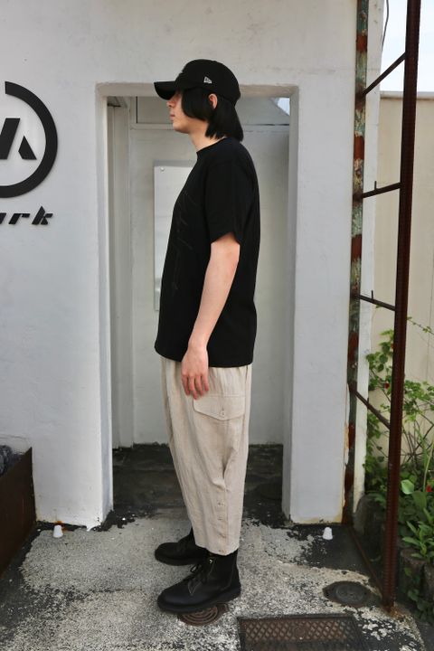 Yohji Yamamoto 半袖コットンTシャツ SS21 シグネチャーロゴ アートワーク(HD-T99-083) style.2021.4.13.