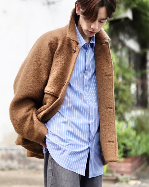 blurhms ブラームス 23FW Wool Shaggy Cruiser Jacketスタイル