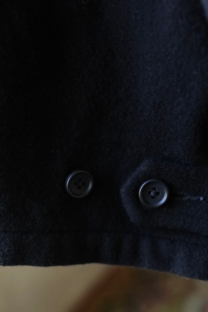 イズネス 25AW WOOL ZIP BLOUSON (25AW_26_1006AWJKWOOL01)BLACK☆新作発売！