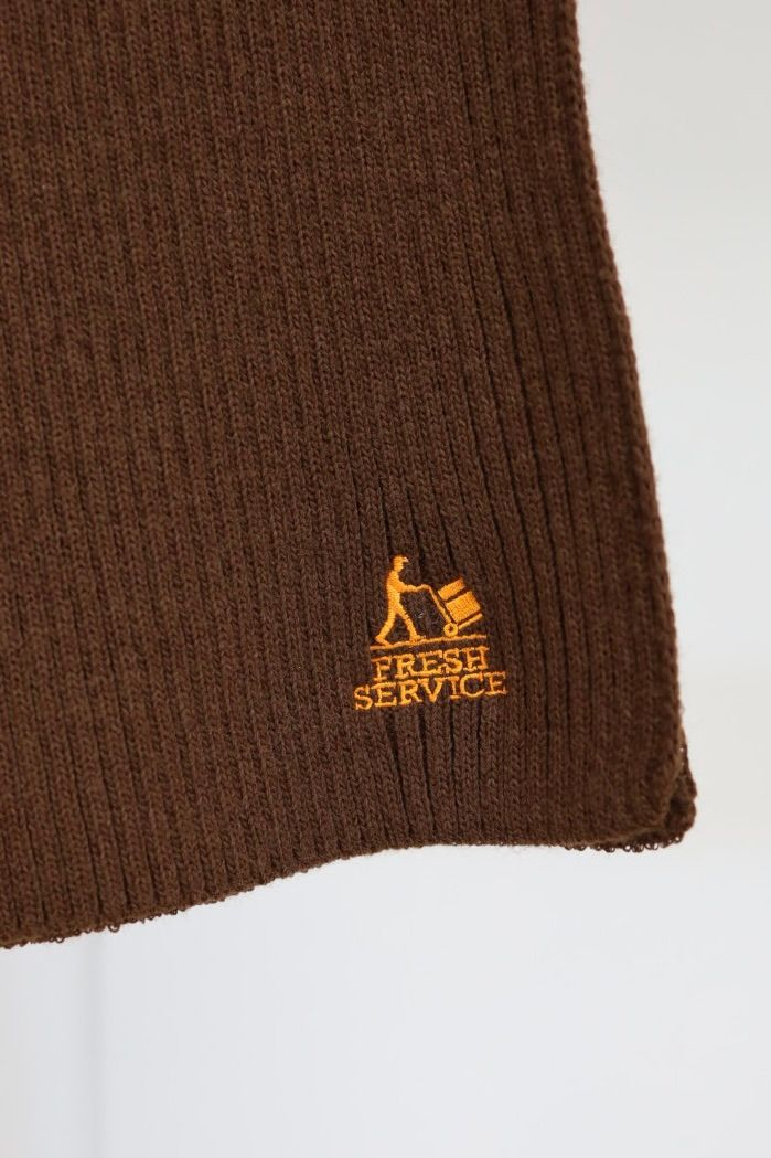 フレッシュサービスTHERMAL RIB KNIT SCARF(FSP254-90067)BROWN☆11月15日(土)発売！