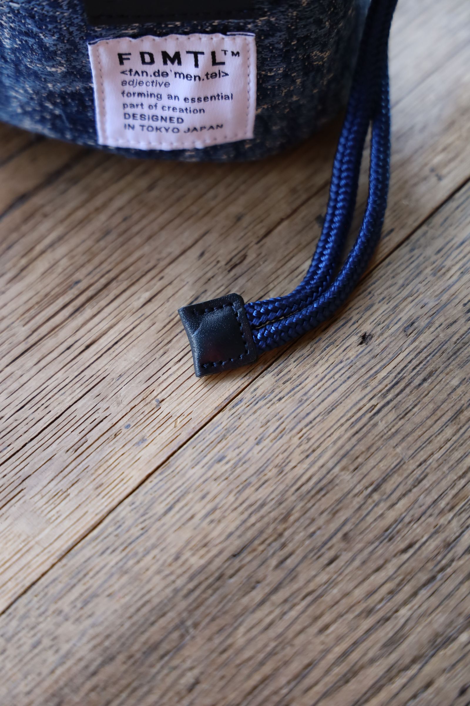ファンダメンタル バック<master-piece> DRAWSTRING BAG (FA25/SPMP12)INDIGO