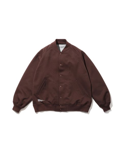 フレッシュサービス 26AW  DOWN FABRIC VARSITY JACKET(FSC263-30050)BROWN☆10月24日(土)新作発売！