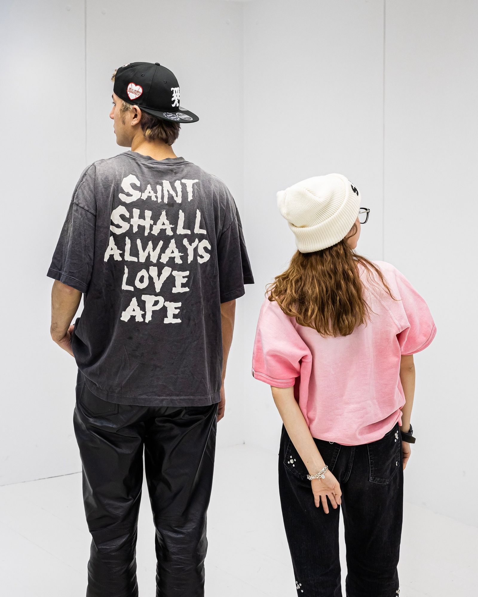 セントマイケル 26SS BAPE_SS CRW N SWT/SNT STAR(SM-MK8-0000-C51)PINK☆2月7日(土)10:00発売！