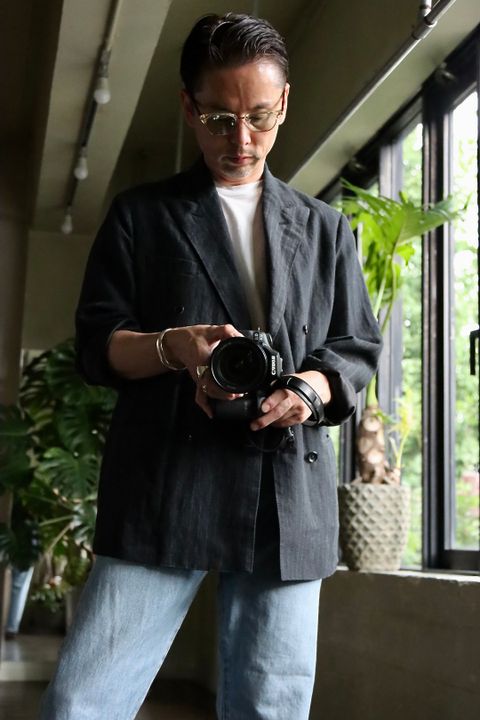 A.PRESSE アプレッセ22FW Washed Denim Pantsスタイル