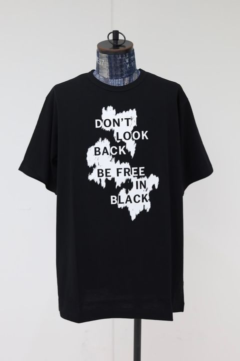 Yohji Yamamoto 26SS 半袖プリントTシャツ(HK-T78-985)BLACK★1月17日(土)新作発売！