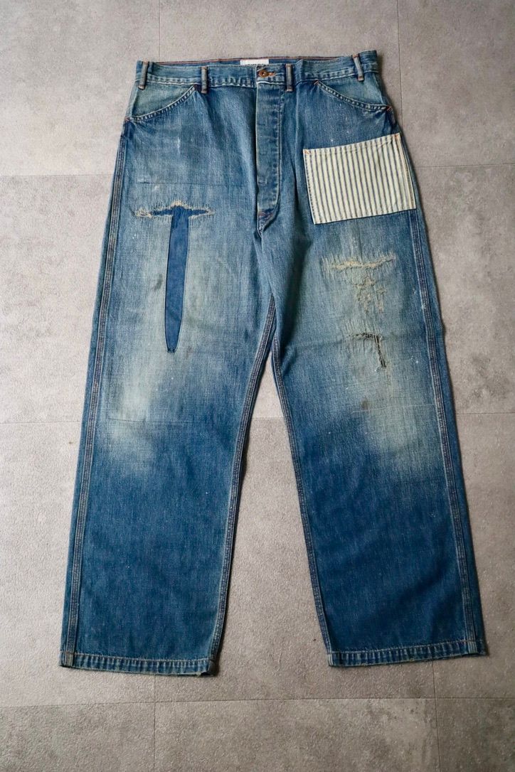 BOW WOW 25FWバウワウ LAPD PRISONER DENIM PANTS AGED(BW252-LPDPA)AGED INDIGO★8月30日(土)11:00発売！