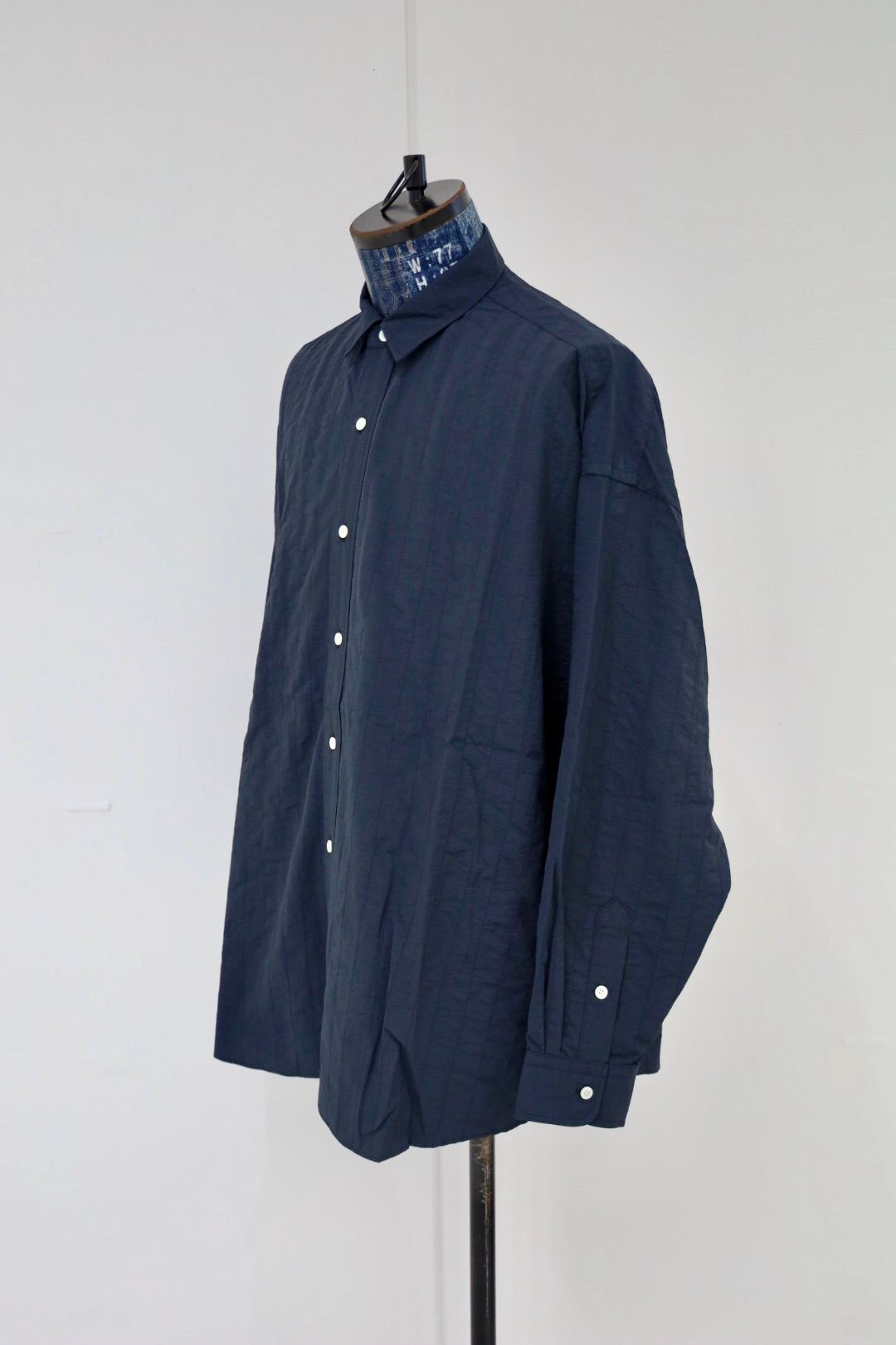 S.F.C 25FW エスエフシー SFC NYLON STITCHED SHIRTS (SFCFW25S01)D Navy