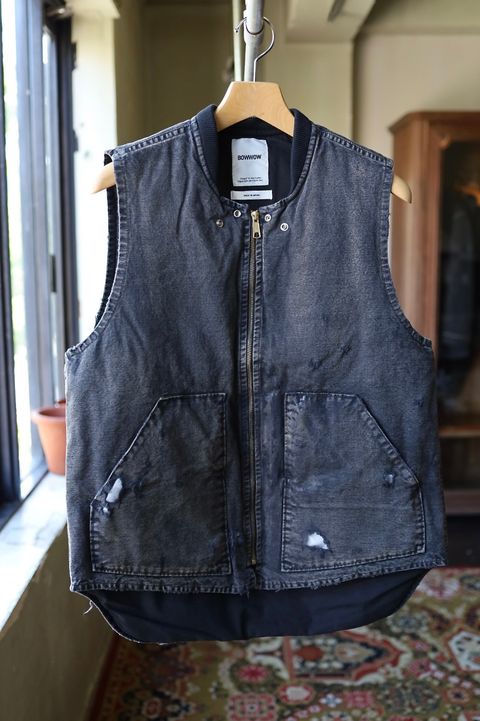 BOW WOW 25FWバウワウ  DUCK VEST AGED(BW252-DV)AGED BLACK★10月25日(土)発売！