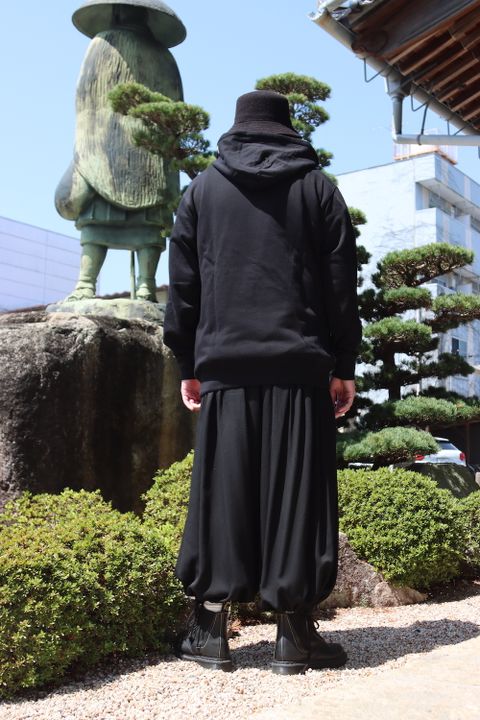 Yohji Yamamoto×New Era CROW PRINT SWEAT PULLOVER HOODIE style.2022.4.12.