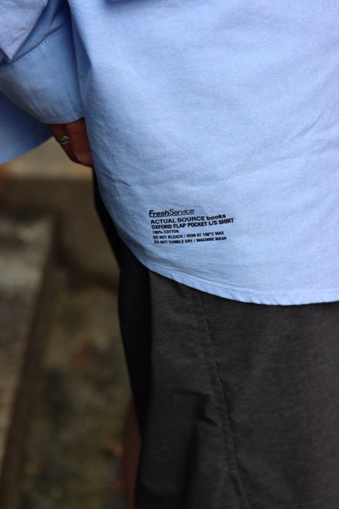 FreshService フレッシュサービス 23AW 新作AS ×FS OXFORD FLAP POCKET L/S SHIRTスタイル