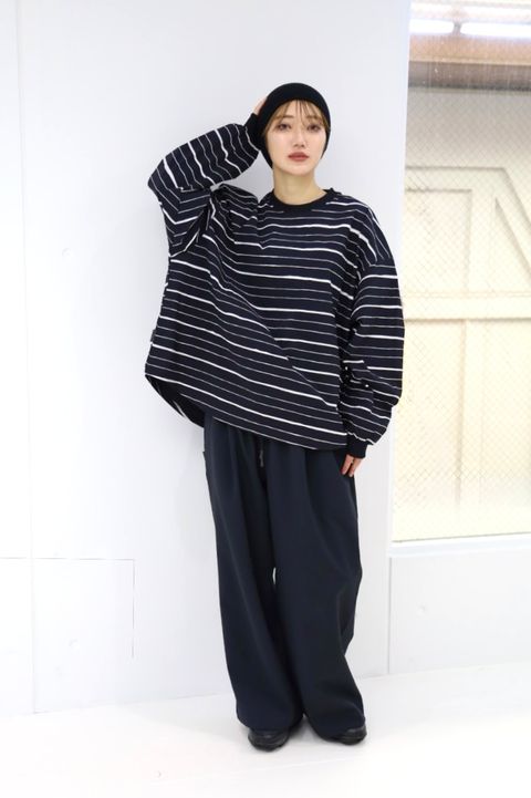 S.F.C -Stripes For Creative-  新作SUPER BIG MIX STRIPE LS NYLON TEE STYLE.2025.10.24