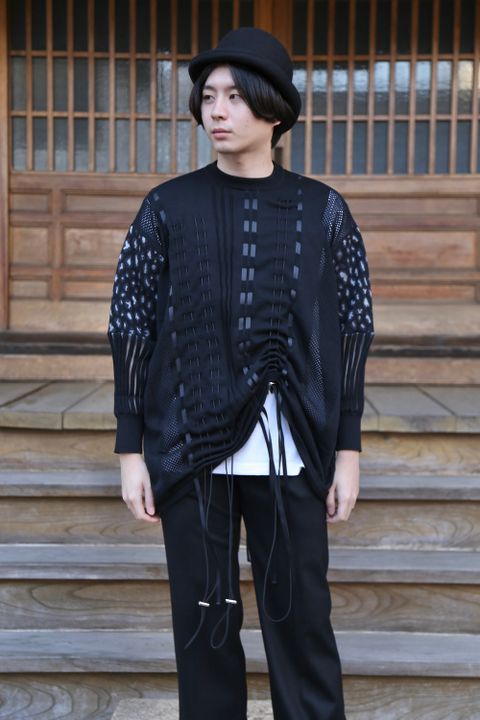 KIDILL×rurumu Drawcord Knit Pullover style.2021.1.17
