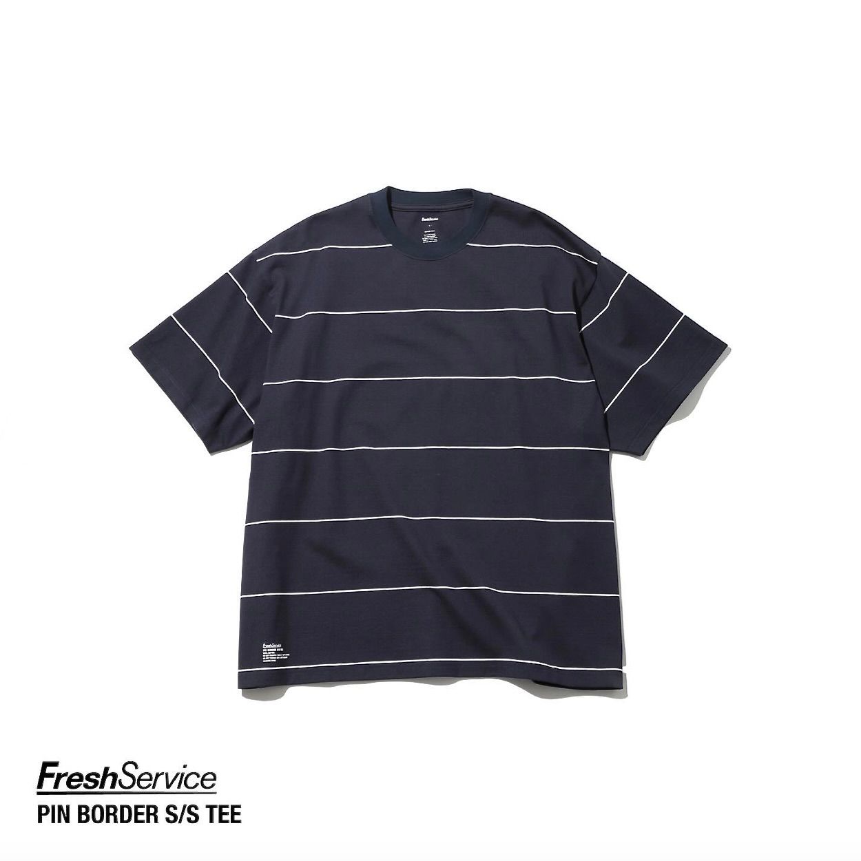 フレッシュサービス PIN BORDER S/S TEE(FSC261-70262)NAVY×WHITE☆3月7日(土)発売！