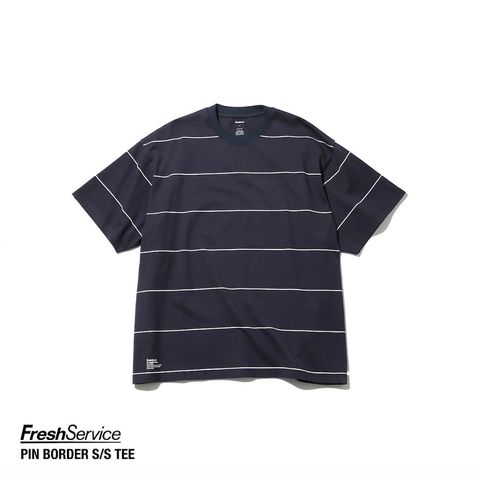 フレッシュサービス PIN BORDER S/S TEE(FSC261-70262)NAVY×WHITE☆3月7日(土)発売！