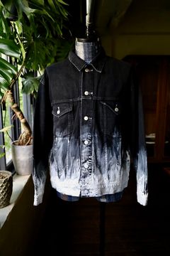 YOKE - ヨーク24FW HAND PAINTED DENIM TRUCKER JACKET(YK24FW0785B-B 