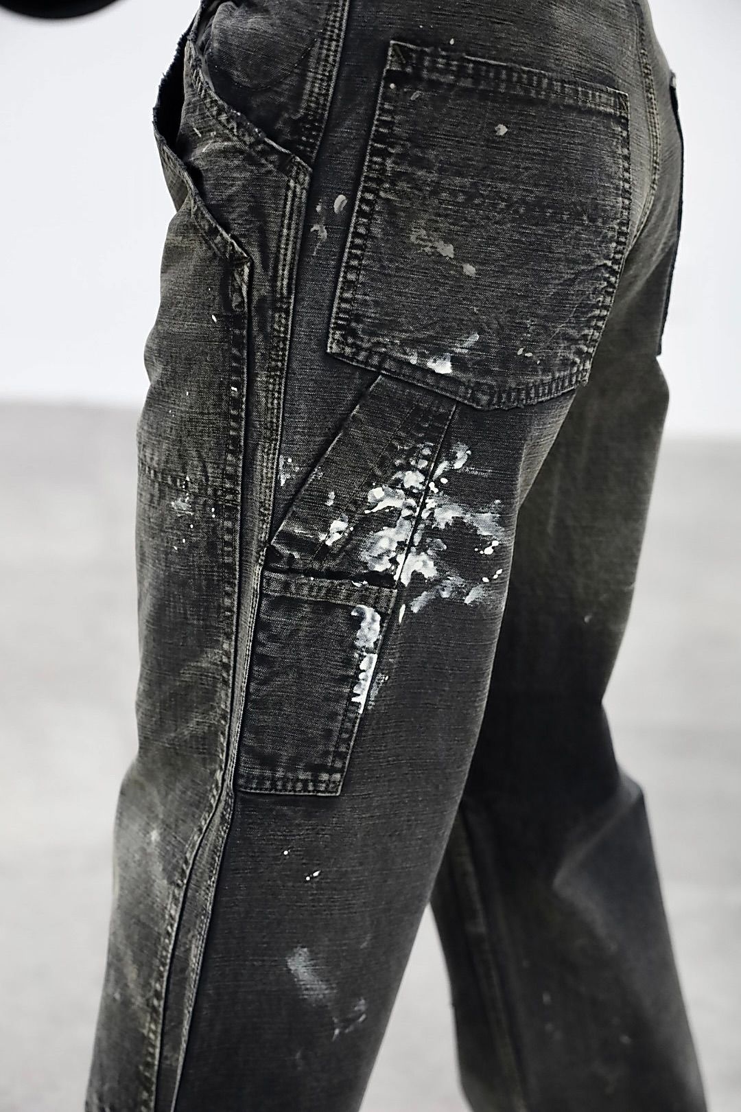 BOW WOW 25FWバウワウ  DUCK PAINTER PANTS AGED(BW252-DPP)AGED BLACK