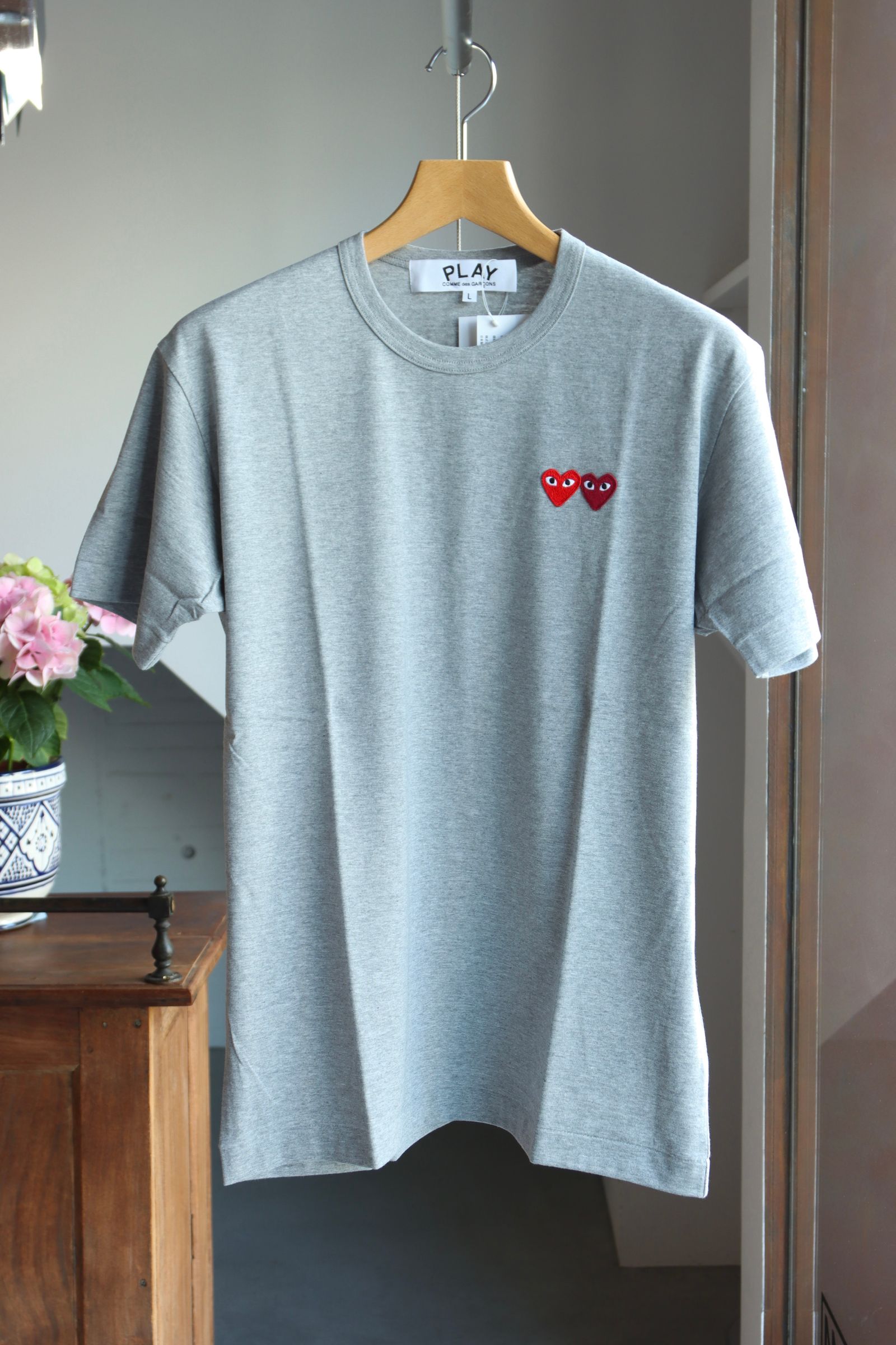 レア プレイコムデギャルソン レアカラー Tシャツ PLAY COMME des GARCONS - プレイコムデギャルソン ダブルハート