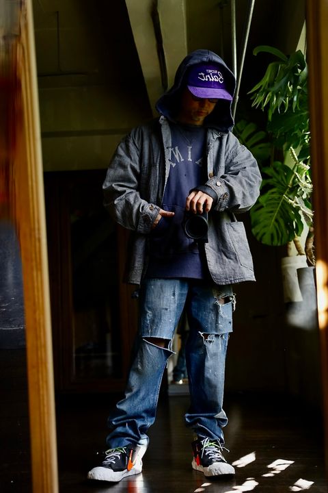 ©SAINT M×××××× ベルベルジンコラボ STRIPE BB_DENIM JKTスタイル(SIZE:M)