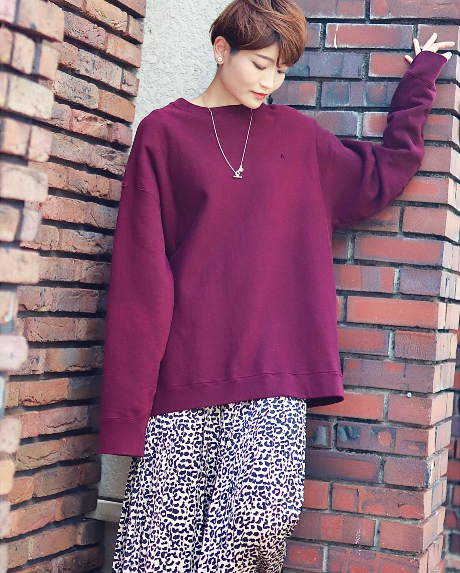 ATON 23SW NATURAL DYED URAKE OVERSIZED PULLOVER style.2023.8.1