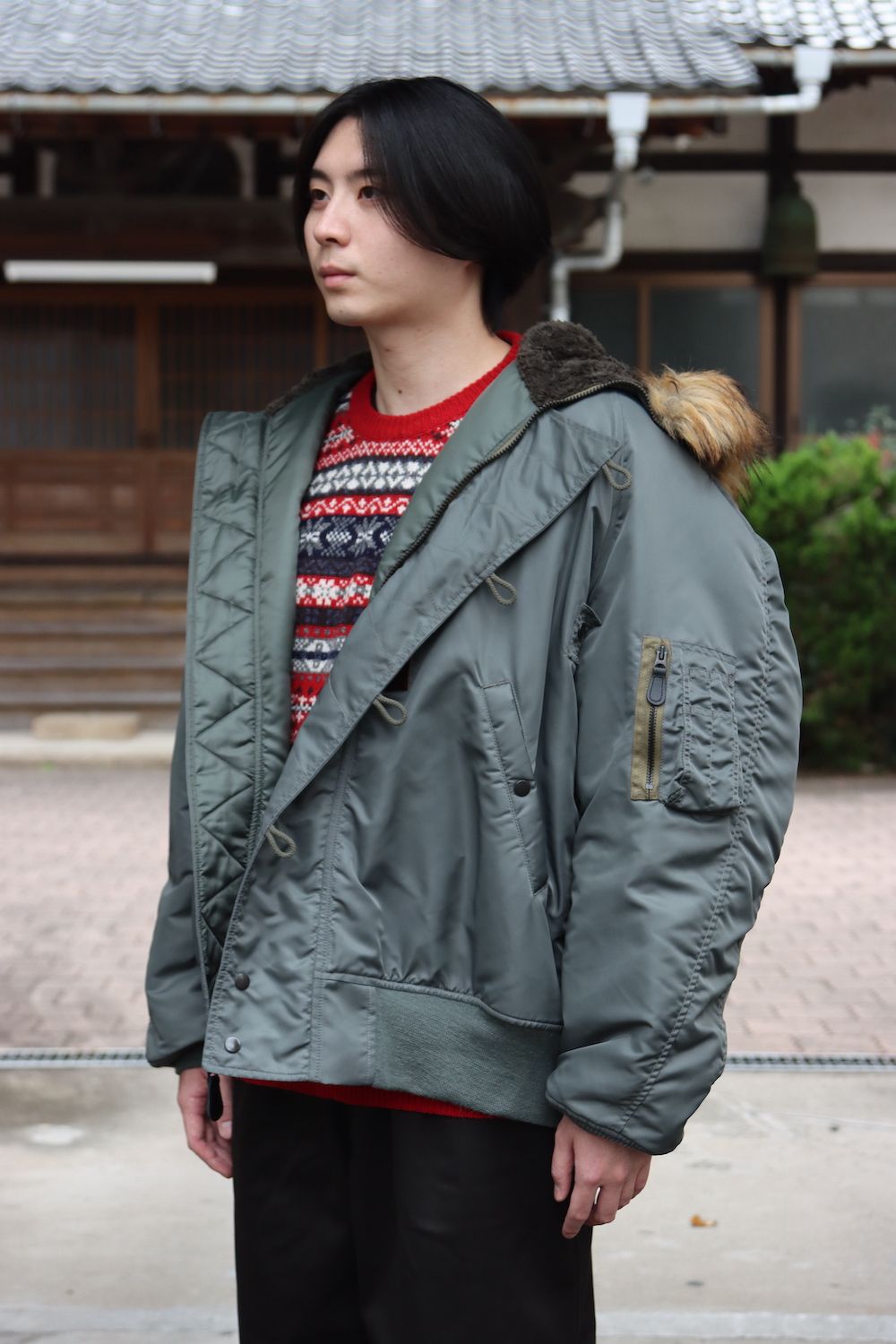 JUNYA WATANABE CdG MAN ウールジャガードN-2Bフライトジャケット