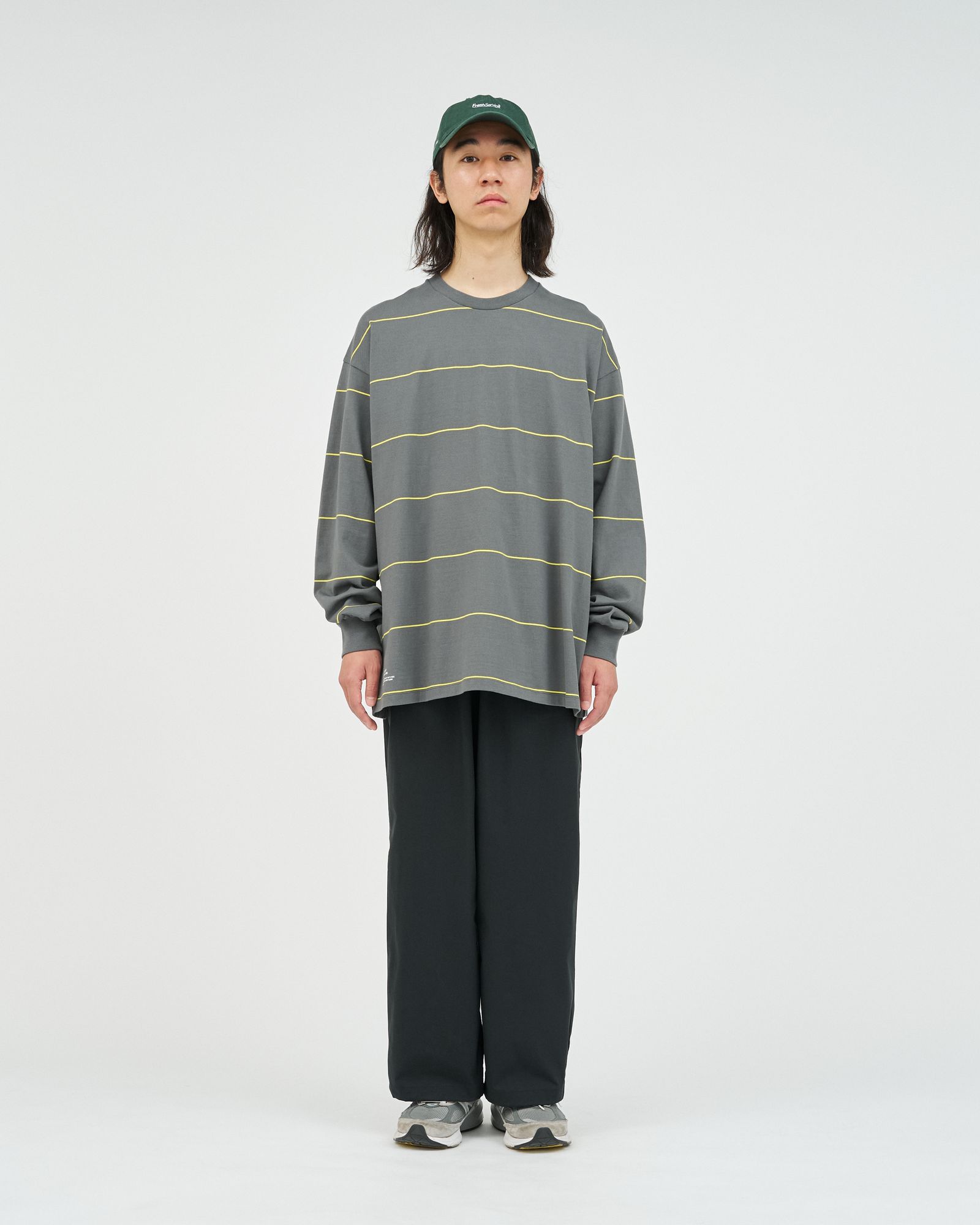 FreshService PIN BORDER L/S TEE(FSC263-70089)GRAYxYELLOW☆8月15日(土)新作発売！