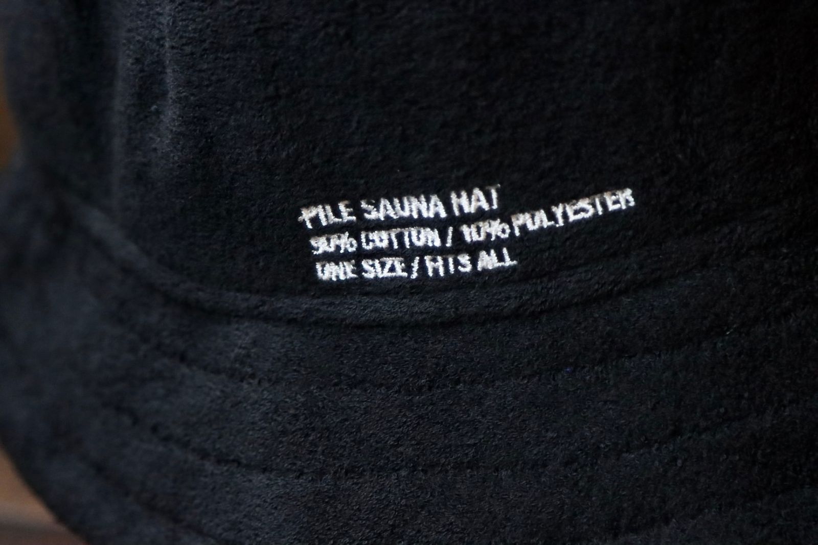 フレッシュサービスReFresh!Service. PILE SAUNA HAT(BLACK)☆8月2日(土)再入荷！