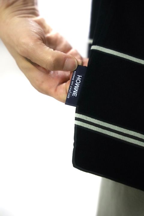 COMME des GARCONS HOMME 26SS 綿度詰天竺ボーダーTシャツスタイル