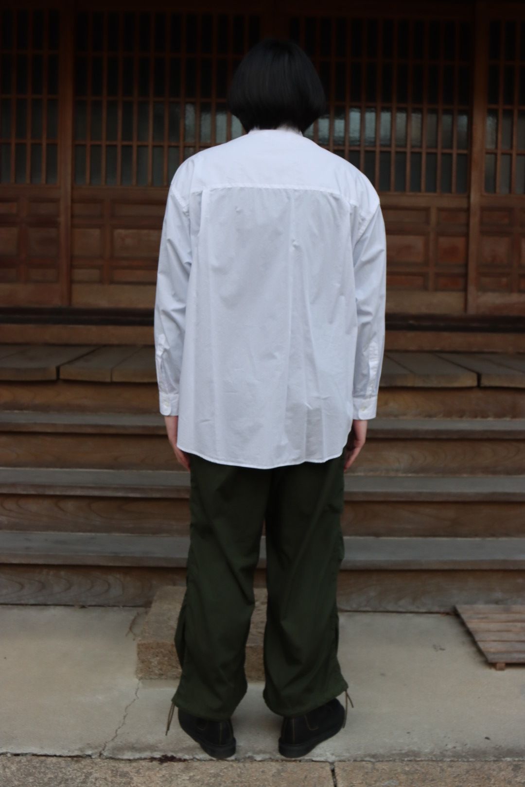 Graphpaper 22SS Broad L/S Oversized Regular Collar Shirt"WHITE".style