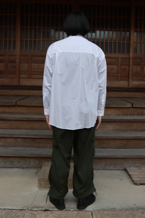 Graphpaper 22SS Broad L/S Oversized Regular Collar Shirt"WHITE".style
