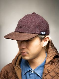 コムデギャルソンオム ウールヘリンボーンキャップ(HR-K601-051-2)BURGUNDY×BROWN☆10月2日(金)発売！
