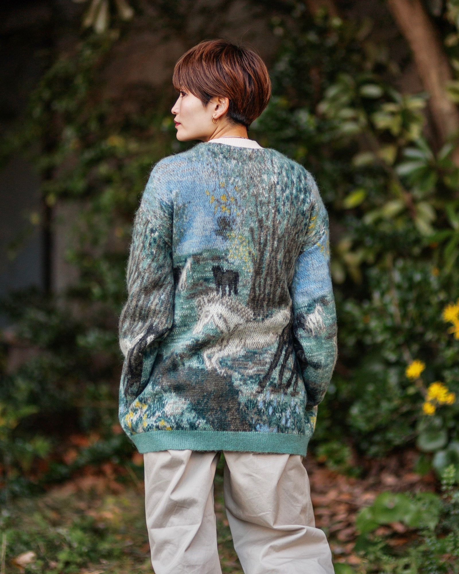 YOKE×KEITA MARUYAMA HORSE JAQUCARD MOHAIR CARDIGAN style.2024.11.28