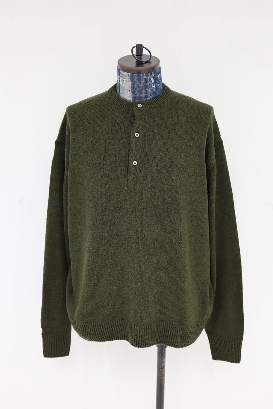 アプレッセ 2026 STYLE1 Washed Silk Nep Henry Neck Sweater(26SAP-03-08)OLIVE☆1月10日(土)発売！