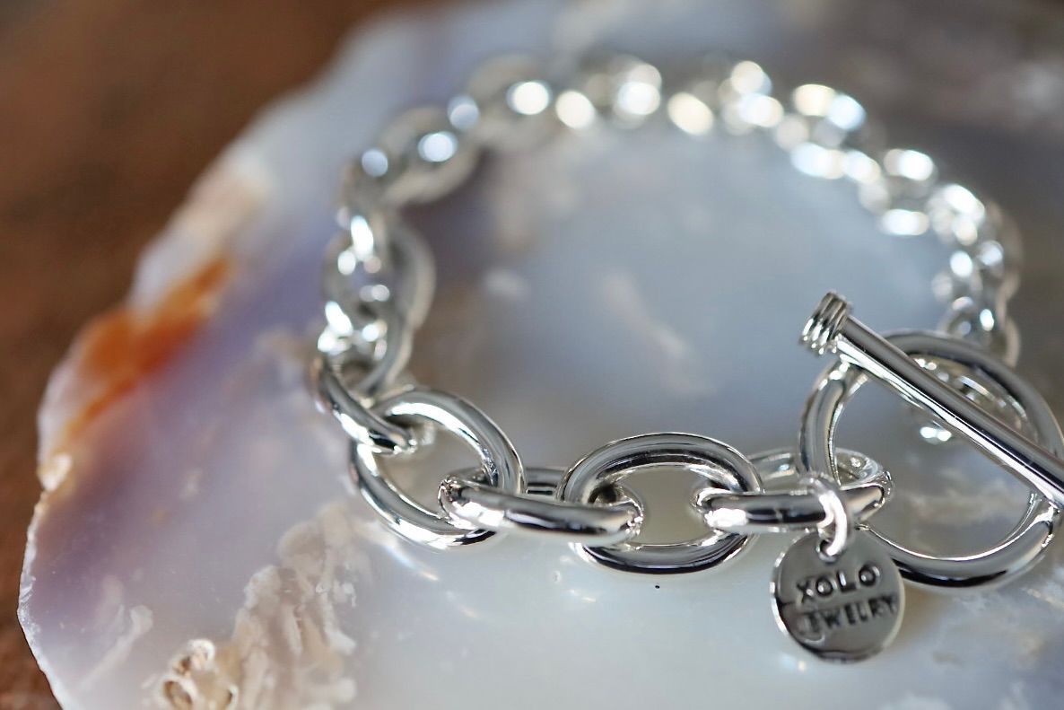 XOLO JEWELRY ブレスレット / Crescendo Oval Link Bracelet -12mm- (XOB083)SILVER925☆11月15日(土)発売！