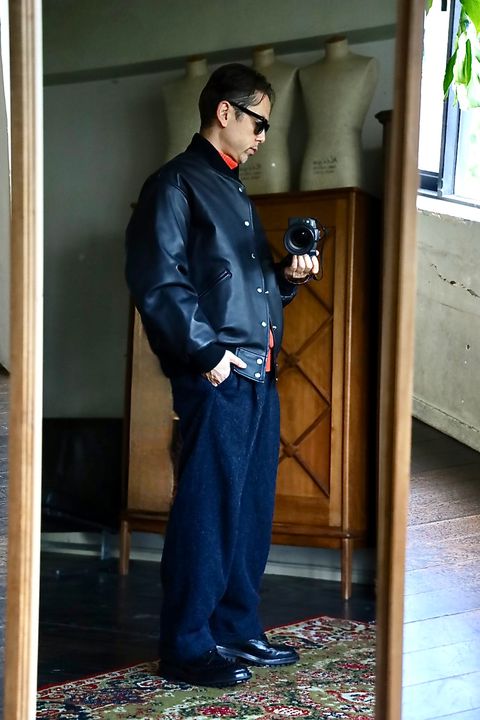 A.PRESSE Leather Award Jacketスタイル2025.10.15.
